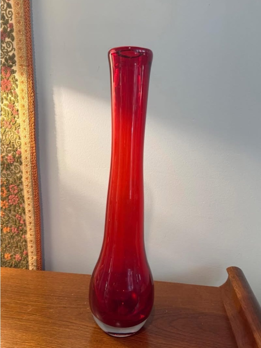 Design Guild Ruby Red Vase. EUC